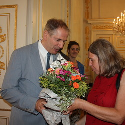 Alfred Trendl mit Generalsekretärin Rosina Baumgartner