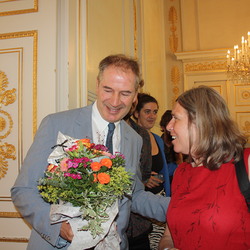 Alfred Trendl mit Generalsekretärin Rosina Baumgartner